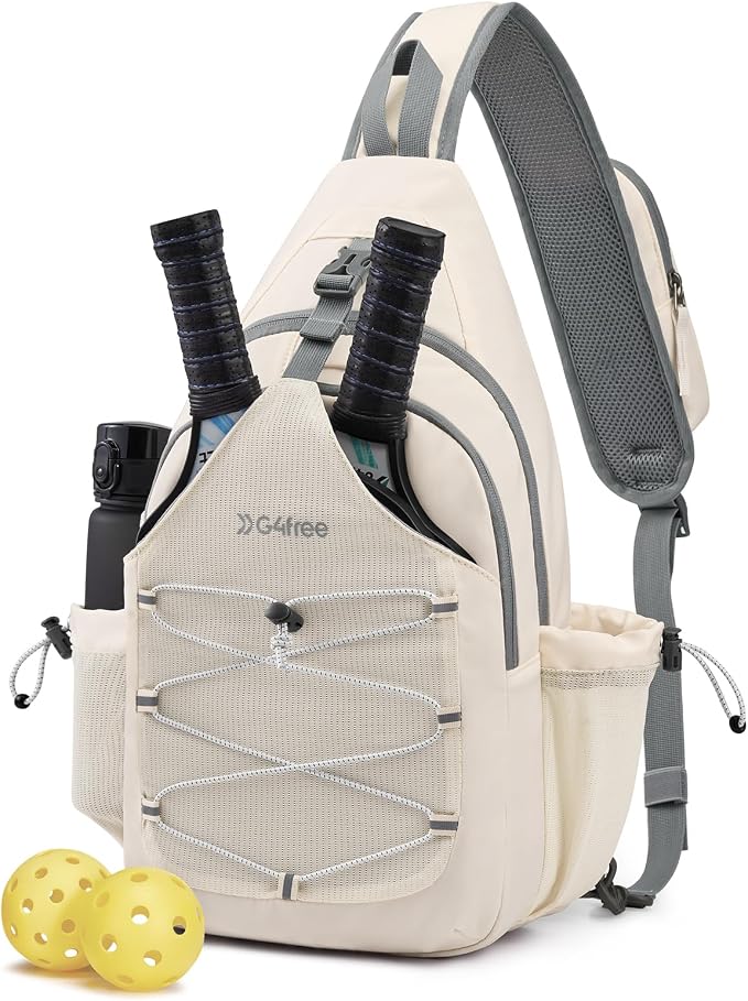 G4Free Pickleball Sling Bag for Women - Lightweight Crossbody Sports Bag
