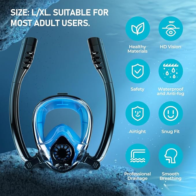 GOYOJO Mini Scuba Tank with DOT Certified, Portable Scuba Diving Kit with Optional Snorkel Mask Combo, Refillable Emergency Backup Pony Bottle for Snorkeling, Underwater Breathing, Training
