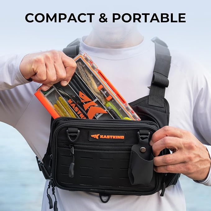 KastKing HyperSeal 3500 Double-Sided Waterproof Fishing Tackle Box – Adjustable Dividers, EVA Foam Jig Storage, Lure & Terminal Tackle Organizer,2 Pack