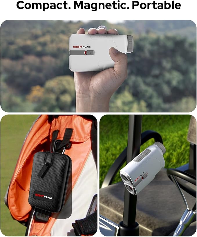 GF2-Golf Rangefinder with Slope and Pin Flagpole Lock Vibration, 1300 Yards Range Finder, External Slope Switch