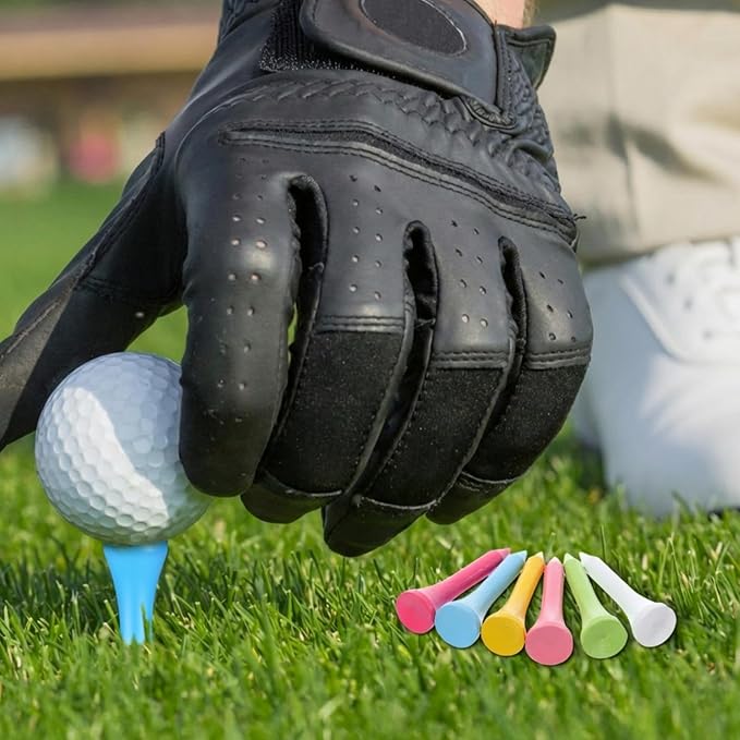 Mudder Golf Tees Bulk Wooden Bamboo Golf Tees Multicolor Wood for Men Balls Accessories
