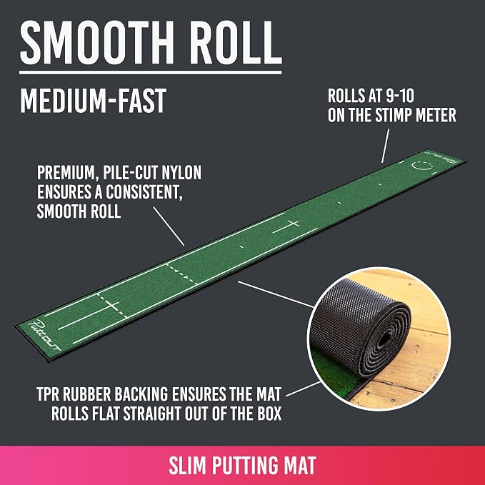 PuttOUT Putting Mat Family - Perfect Your Golf Putting