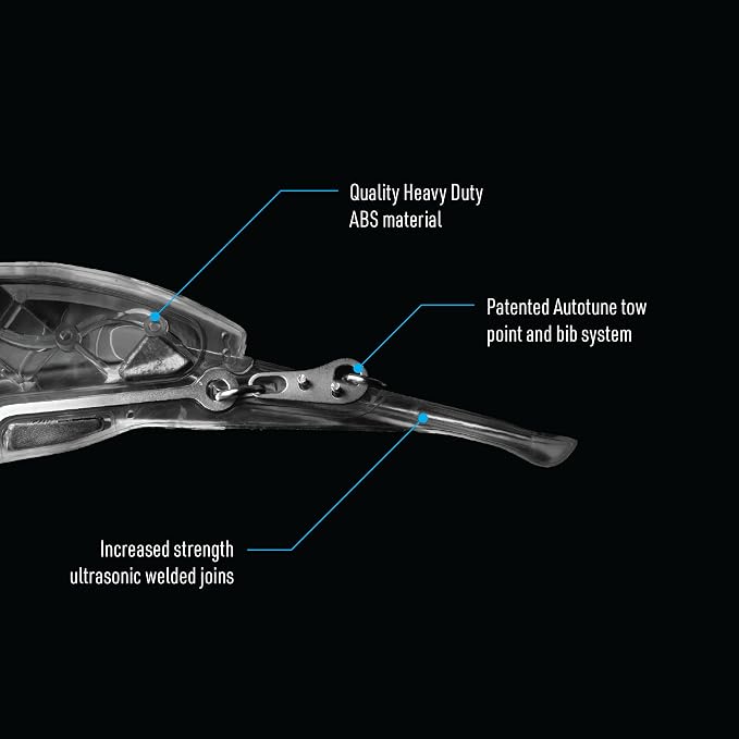 Nomad Design DTX Minnow with Patented Autotune System - Distressed Baitfish Swimming Action, BKK Diablo