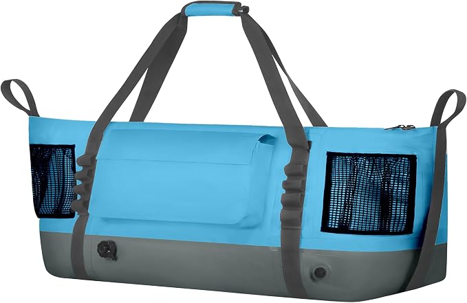 MORXPLOR Insulated Fish Cooler Kill Bag with Flat Bottom-26x18 31x14 40x16 50x18 60x20 70x25 Inches Waterproof Fishing tackle Kill Cooler Bag