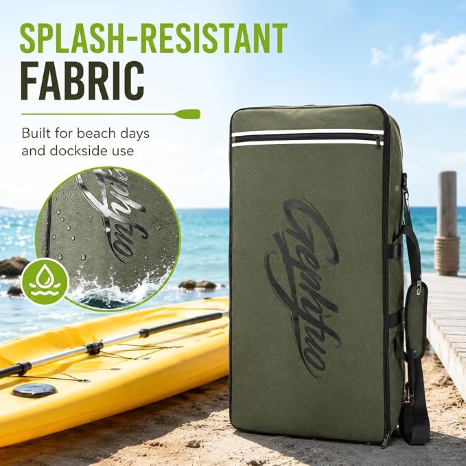 Modoker Inflatable Stand Up Paddle Board Bag, 2-in-1 110L Large Capacity Paddle Board Backpack with Padded Shoulder Straps, Water Resistant SUP Travel Bag for Pump, Paddle Board& Accessories
