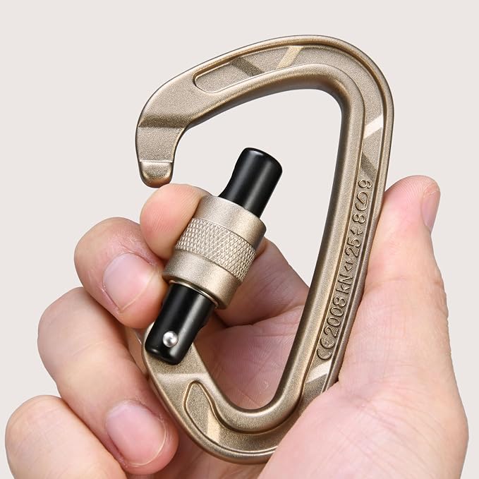 KAILAS Locking Carabiner CE Certified Oval Constructed Rock Climbing Mountaineering Rescure Standard Alumimun 25KN