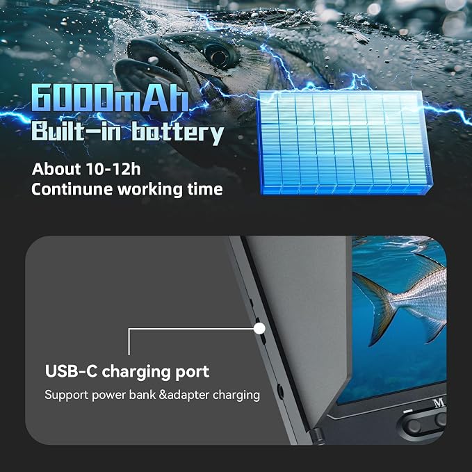 Underwater Fishing Camera Upgraded 5" Camera for Fishing with Infrared Night Vision,1080P HD Monitor,100ft Cable,Ice Fishing Accessory with Carrying Case for Ice,River,Lake,Boat,Kayak,Fishing Farming