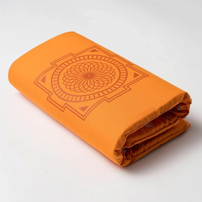 ShaktiMat Acupressure Mat for Relaxation, Massage Muscles, Aid Sleep & Unlock Inner Tension, Similar to Acupuncture, No Needles Required (Premium, Level 1, Amber)