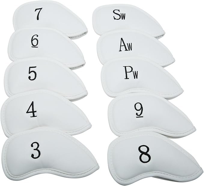 HISTAR Golf Club Head Covers Skull Design Golf Iron Head Covers Set Headcover Fit All Brands Titleist, Callaway, Ping, Taylormade, Cobra, Nike, Etc.