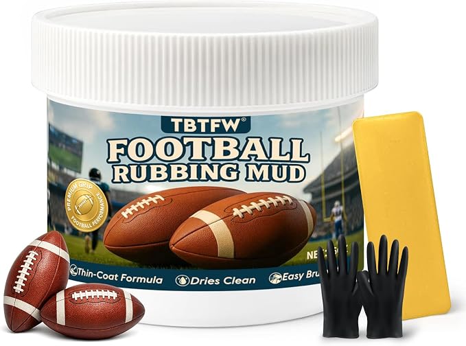 TBTFW 16oz/8oz Football Rubbing Mud, Newly Upgraded Baseball Mud, The Baseball & Football Mud Used By The Pros, Suitable for Various Leather Ball Sports
