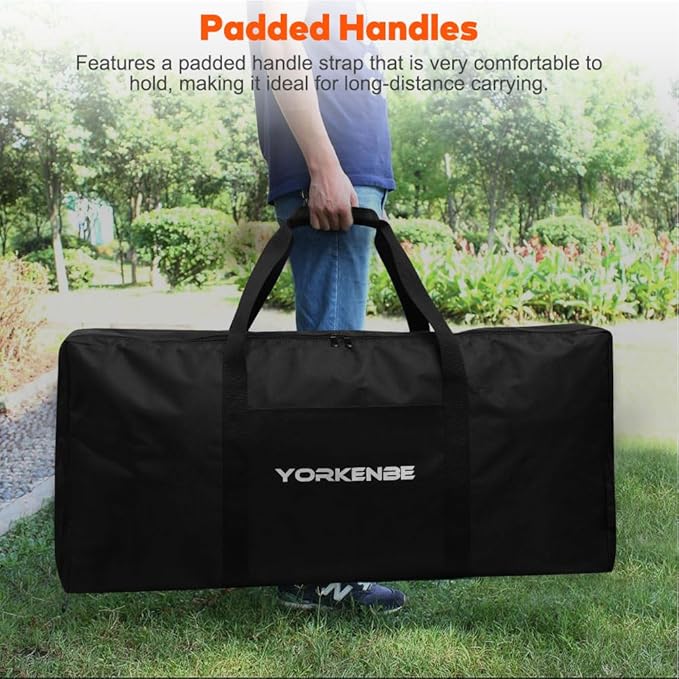 Carry Bag for Camp Chef 2-Burner Stoves, 1680D Heavy Duty Camping Stove Carry Case with 4pcs Corner Protectors, Waterproof and Long-lasting, for Camping, Tailgating, BBQ, Size 35''x17''