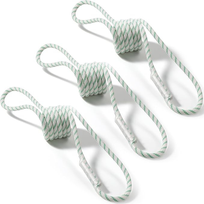 10mm Nylon Prusik Cord Pre-Sewn 24in Prusik Loop，22kN (4950lb) Sewn Eye-to-Eye Utility Cord for Arborist Tree Work, Rescue, Rappelling & Aerial Operations