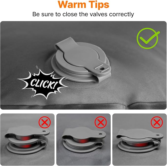 OGERY Sleeping Pad, Ultralight Inflatable Sleeping Pad for Camping with Pillow Built-in Foot Pump, 6" Extra-Thick Reinforced Camping Mattress for Hiking, Backpacking, Tent