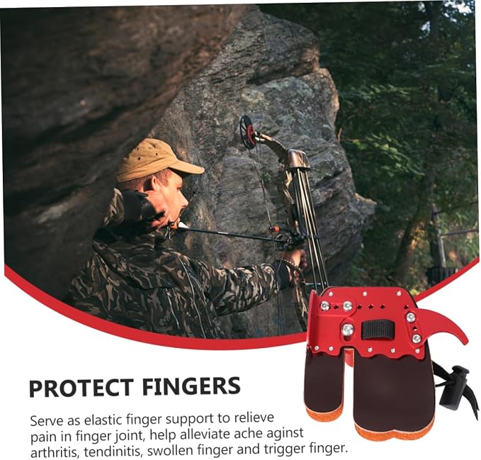 VICASKY Arrow Finger Guard Finger Protector Sleeve for Archery Sports Durable Construction Lightweight