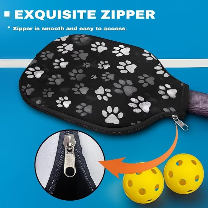 Blue Camo Corgi Pattern Print Pickleball Paddle Covers Only Paddles Holder Sleeve Fits Most Rackets