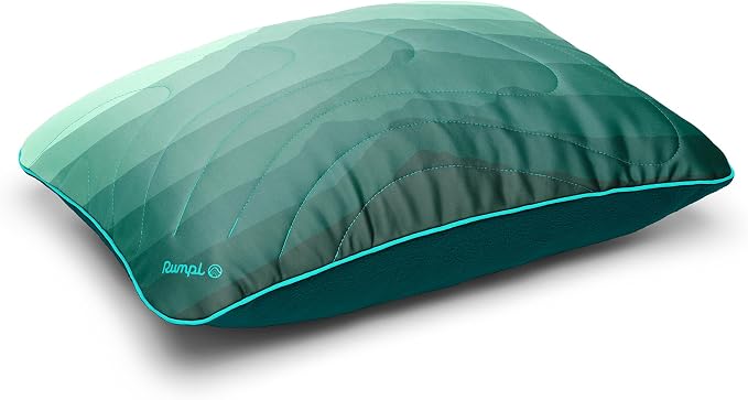 Rumpl Camp Pillow - Packable, Adjustable Comfort for Outdoors and Travel, Cascade Fade