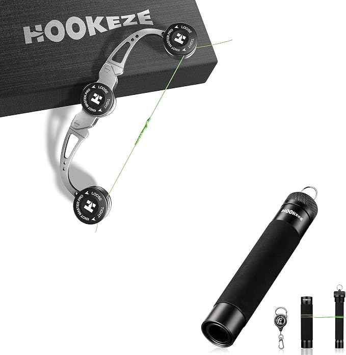 HOOK-EZE FG Knot Tying Tool and Knot Puller Tying Tool, Premium Fishing Gifts for Saltwater Freshwater Anglers Fishermen