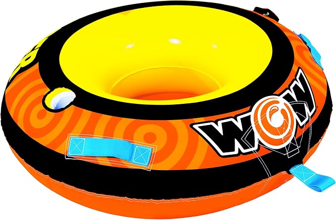 WOW Sports Lil' Skipper Soft Top Towable Tube - 1 Person - 170 lb Capacity - For Boating - Kids & Adults
