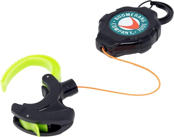 BOOMERANG TOOL COMPANY ProGrip Retractable Kayak Paddle Leash Tether for Fishing Rods, Canoe Oars, Paddles, and More