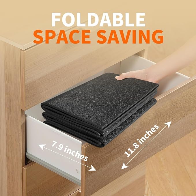 Stepwaver Walking Pad Mat for Carpet, Treadmill Mat for Hardwood Floors, High Density, 0.25" Thickness, Folable, Floor Protection for Bike, Elliptical, Treadmill