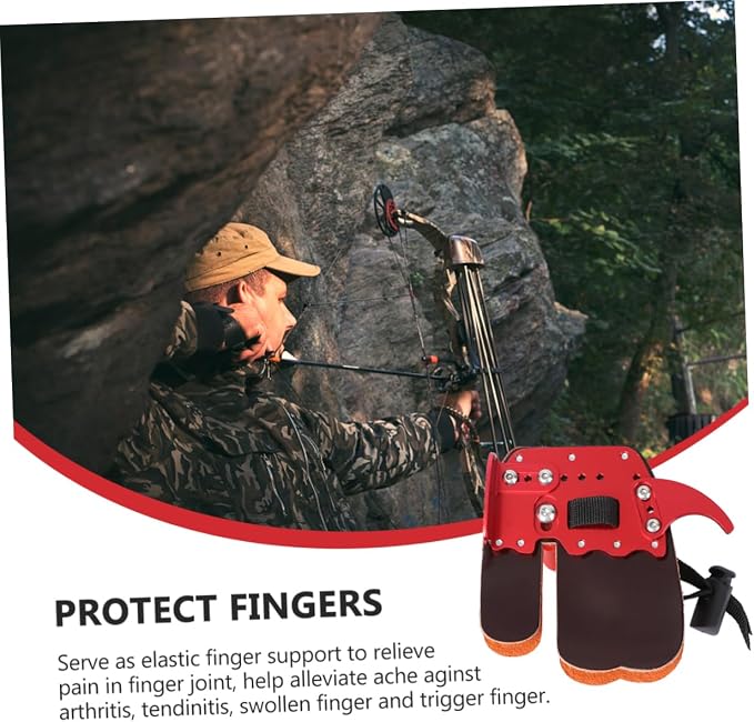 balacoo Finger Sleeves Archery Protector Tab Finger Protector Arrow Finger Guard Archery Protector Guard Archery