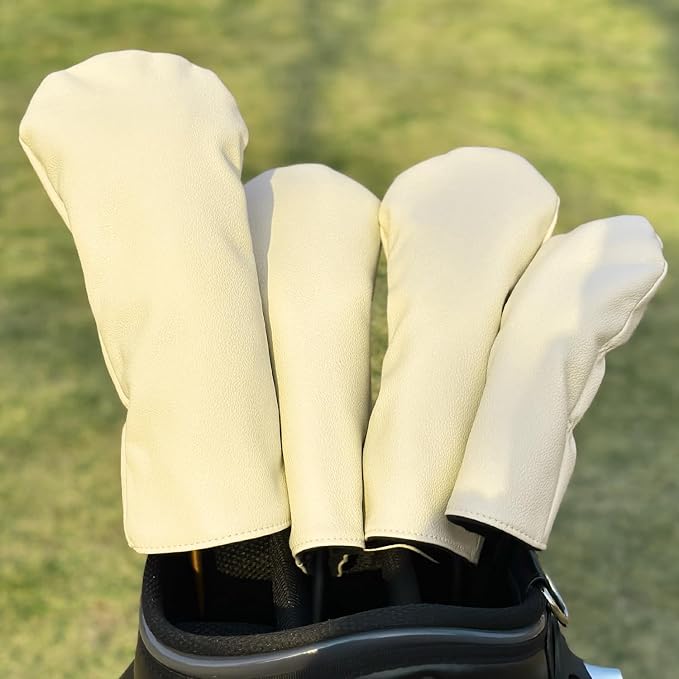 Golf Accessories Golf Club Covers for Driver, Fairway, Hybrids - Golf Driver Headcover/Golf Fairway Wood Head Cover/Hybrid Headcover for Men/Women Golfer