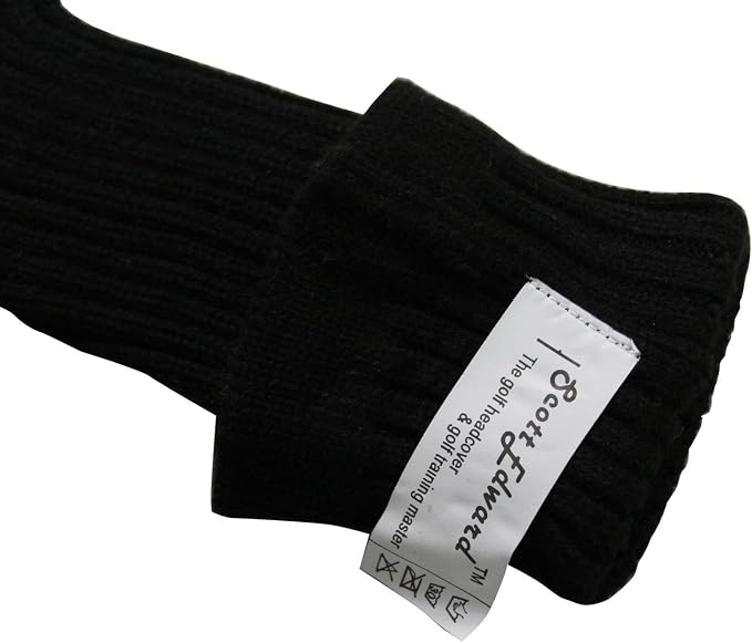 Scott Edward Golf Club Head Covers Set of 4, Acrylic Yarn Double-Layers Knitted, with Rotatable Number Tags