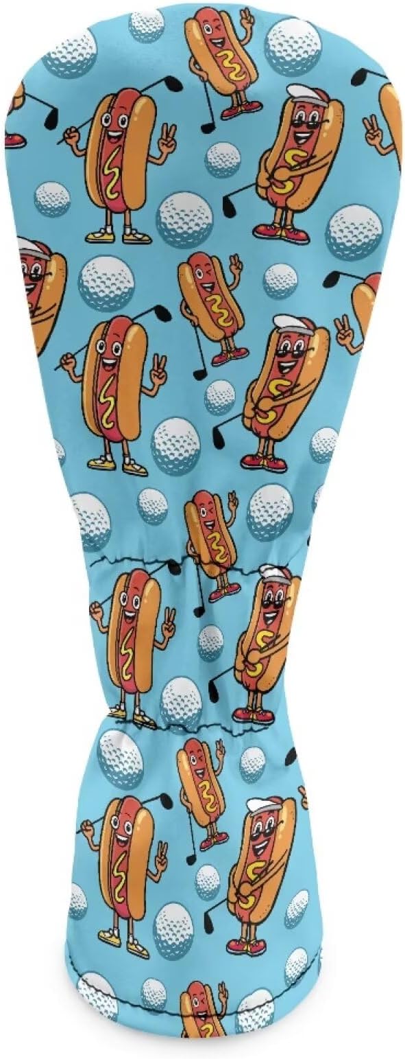 Rnyleeg Golf Club Head Covers for Women Driver Head Cover Leather Fairway Wood Headcover Hybrid Headcovers for Golf Clubs