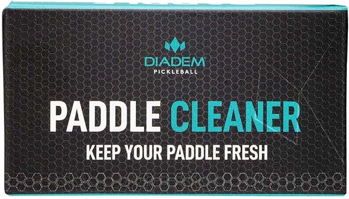 Diadem Paddle Cleaner Eraser | Rubber Pickleball Paddle Cleaner for Raw Carbon & 18K Surfaces, Removes Ball Residue, Evens Minor Scratches | Compact Grip-Sized Design for All Brands