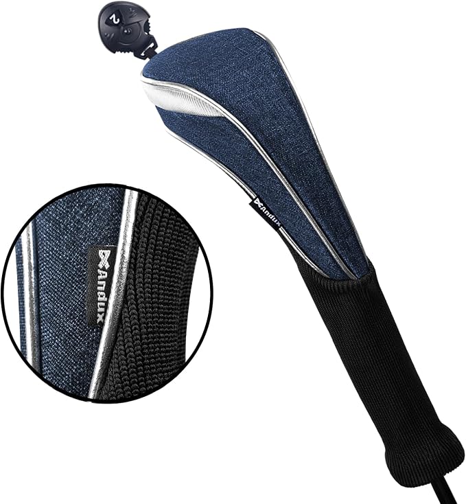 Andux 4 Pack Nylon Long Neck Golf Hybrid Club Head Covers with Dial No. Tag CTMT-03