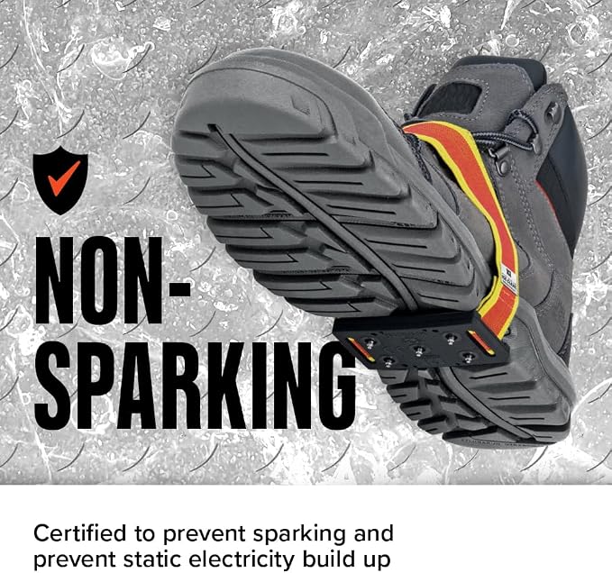 K1 Mid-Sole Intrinsic Ice Cleats for Men & Women - Rotatable Non-Sparking Traction Aids for Winter Snow - Low Profile