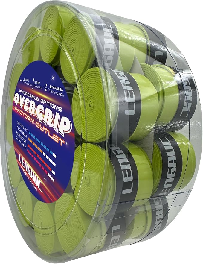 Tacky Overgrips,Tennis/Badminton/Pickleball/Paddle 30/60 Pack, Tacky Anti-Slip and Absorbent Grip, Colorful,Comfort Grip Tape,Absorb Sweatbands Anti Slip
