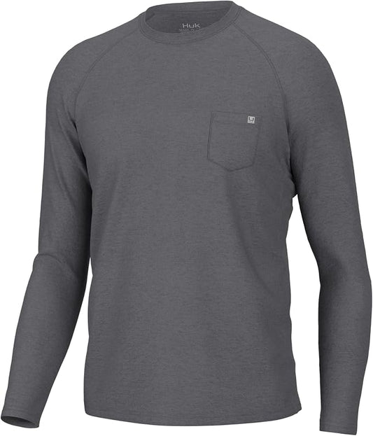 HUK Men's Waypoint Long Sleeve Shirt, Performance Fishing Tee for Men