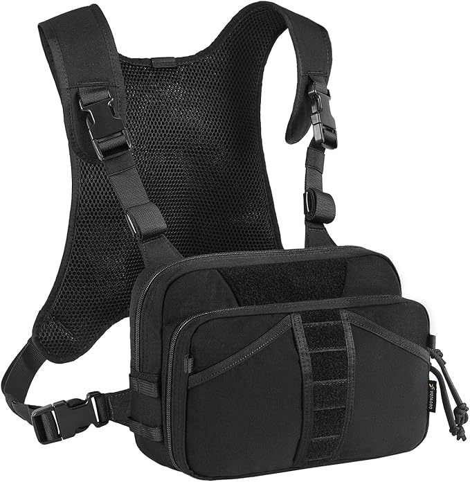 VOTAGOO GEAR Fishing Chest Pack, Fly Fishing Bag for Men and Women, Tackle and Fly Boxes Storage Pack, Hunting Binocular Pack