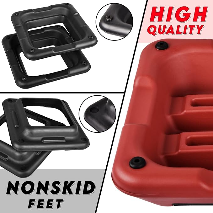 Yes4All High Arobic Step Platform & Stackable Risers - Adjustable 4"/6"/8"/10"/12" Height - Choose Full Step Platform Set or 2-Pack Stackable Risers, Customize for Cardio & Aerobic Exercise