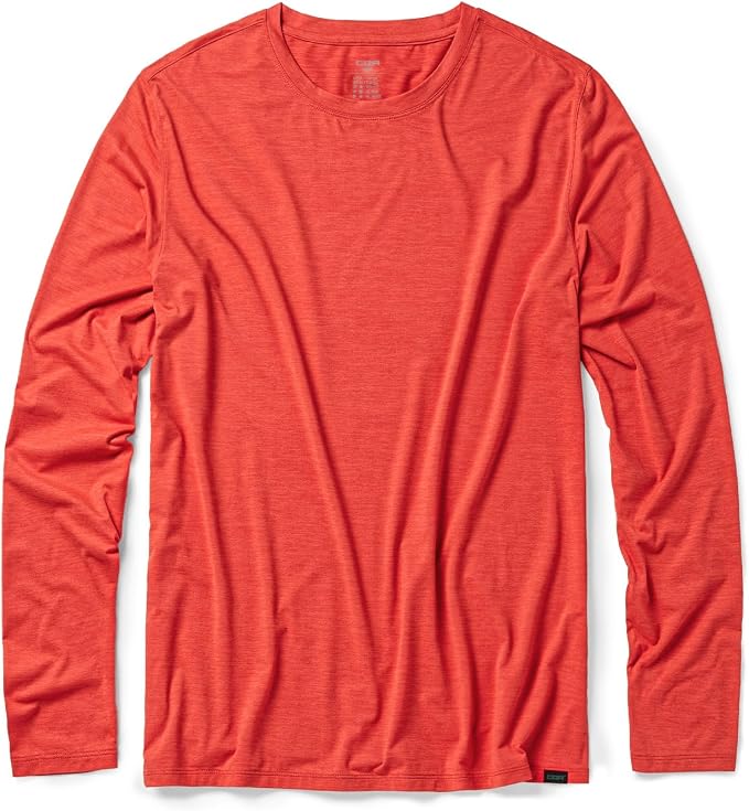CQR Men's UPF 50+ Sun Protection Long Sleeve Quick Dry Athletic Shirts, Stretch Running Workout Hiking T-Shirts