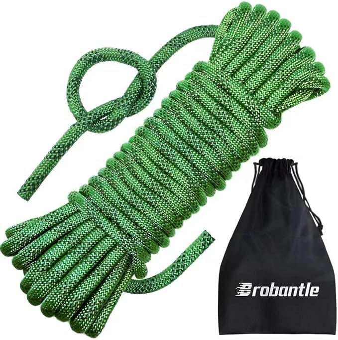10mm/12.7mm Arborist Rope,3825lbs-9000lbs Double Braided Arborist Bull Rope for Tree Rigging & Pulling,Heavy Duty Rope for Tree Work,Rappelling, Swing Sailing Hiking Camping
