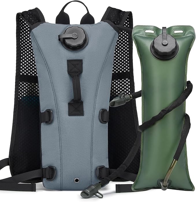 Running Hydration Vest Pack Tactical 3L Water Bladder Backpack Bag for Cycling Marathon Hiking Daypack Men & Women