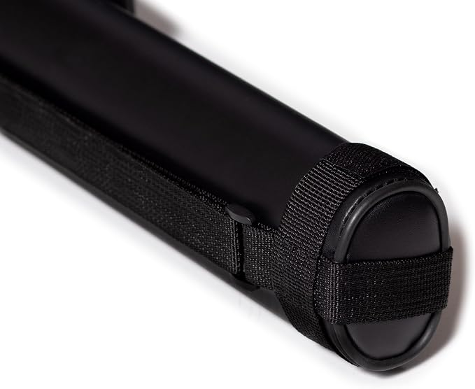McDermott 1x1 Hard Oval Vinyl Pool/Billiard Cue Case - Black w/Clover