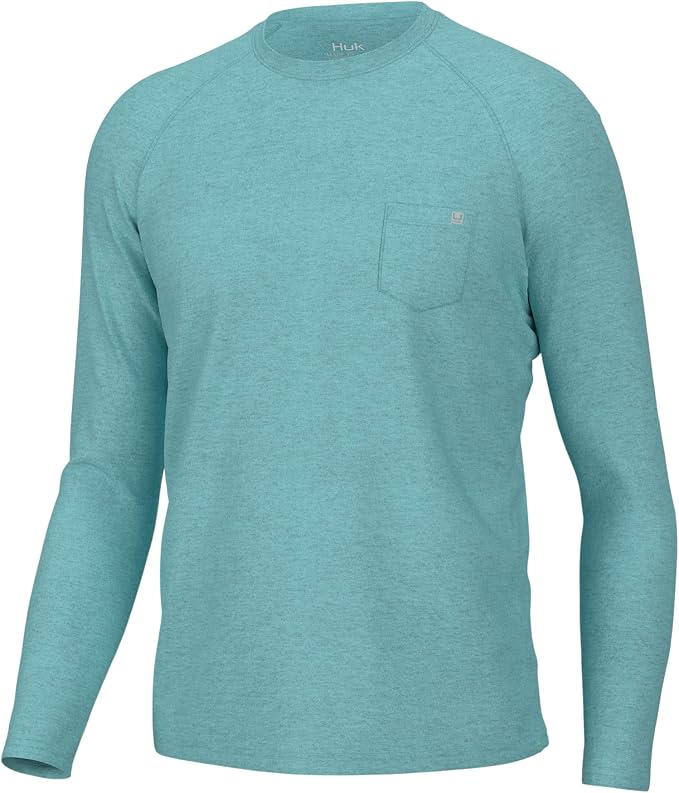 HUK Men's Waypoint Long Sleeve Shirt, Performance Fishing Tee for Men