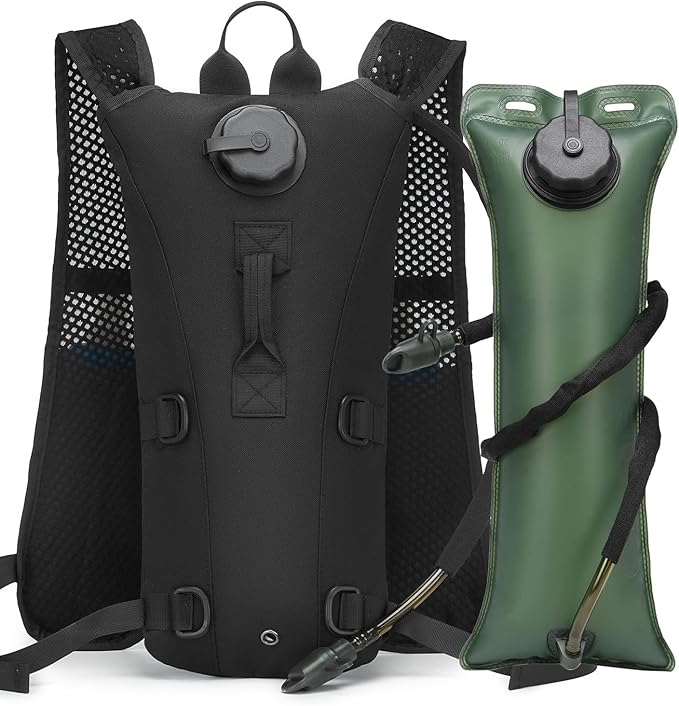 Running Hydration Vest Pack Tactical 3L Water Bladder Backpack Bag for Cycling Marathon Hiking Daypack Men & Women