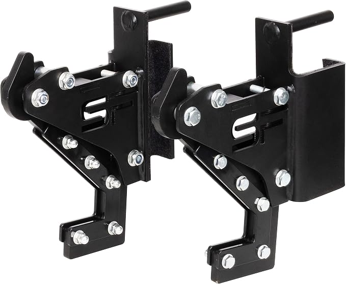 Fitvids Upgraded Adjustable Jammer Arms, Lever Arms, Monolift Attachments Rated 600 LB Per Arm, Fits Racks at All Post Sizes and Hole Sizes, Pair