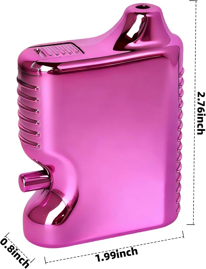 One-Button Powder Dispenser | Leak-Proof & Lightweight | Electroplated Pink Spice Shaker for Travel – Pretty in Pink