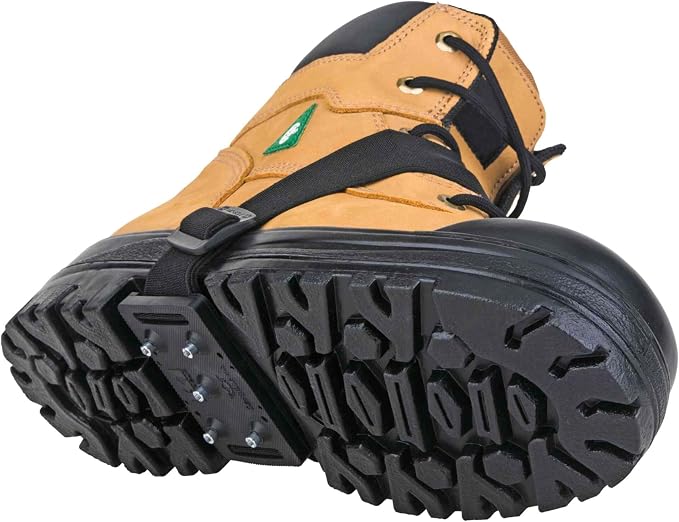 K1 Mid-Sole Ice Cleats for Men & Women - Rotatable Traction Aids For Winter Snow - Original Profile - Black
