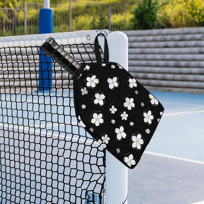 Stripe Design Pickleball Paddle Cover - Protective Polyester Sleeve for Paddles