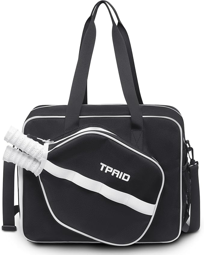 TPAID Pickleball Bag with Shoes & Wet Pocket, Court Bag for 2 Paddles