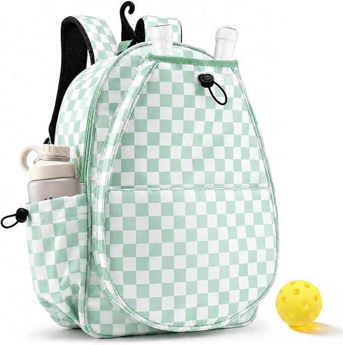 Mosthink Pickleball Racket Backpack Tennis Bag for Women Water-Resistant and Machine Washable Tennis Backpack，Lightweight Sports Bag for Pickleball, Badminton