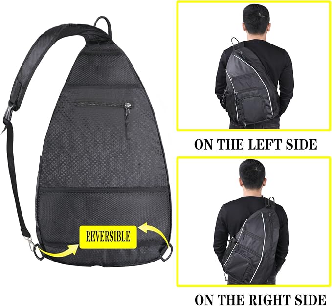 Pickleball Bag - Pickleball Bags for Women Men - Pickleball Backpack - Travel Pickleball Paddle Case, Pickle Ball Bag for Pickleball Paddle Tennis Racket, Protable Pickleball Sling Bag