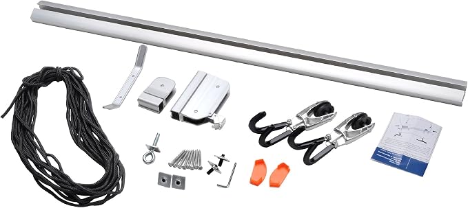 RAD Cycle Products Rail Mount Bike and Ladder Lift for Your Garage or Workshop Holds up to 75 Pounds No Mounting Board Needed