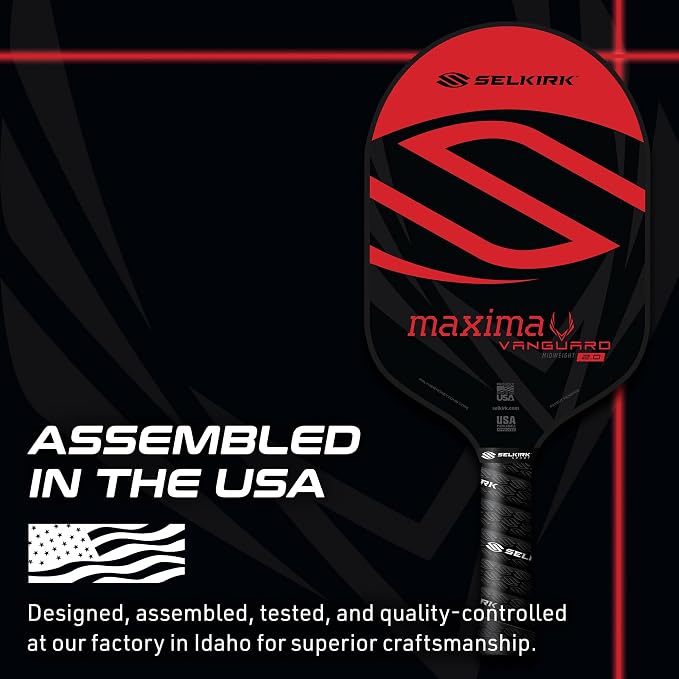 Selkirk Sport Vanguard Hybrid Pickleball Paddle | Carbon Fiber Pickleball Paddle with a Polypropylene X5 Core | Pickleball Rackets